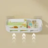 Wall Mounted Storage Rack Toilet Multi Purpose Organizer Moisture-Proof Portable Shelves Simplicity Multi-Storey Organizer Shelf 5