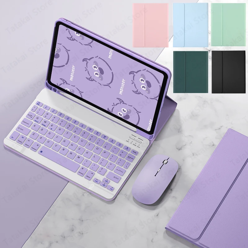 Capa Teclado para Samsung Galaxy Tab Capa para Tab s7 s8 s9 Plus s8 Plus s7 fe 11 12.4