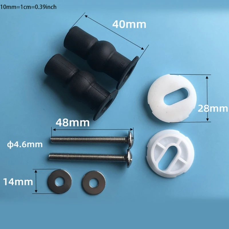 LXAF Toilet for Seat Fixing Screw Bolts Universal Toilet Lid Screws for Securing The Seat Onto The Bowl（2 P