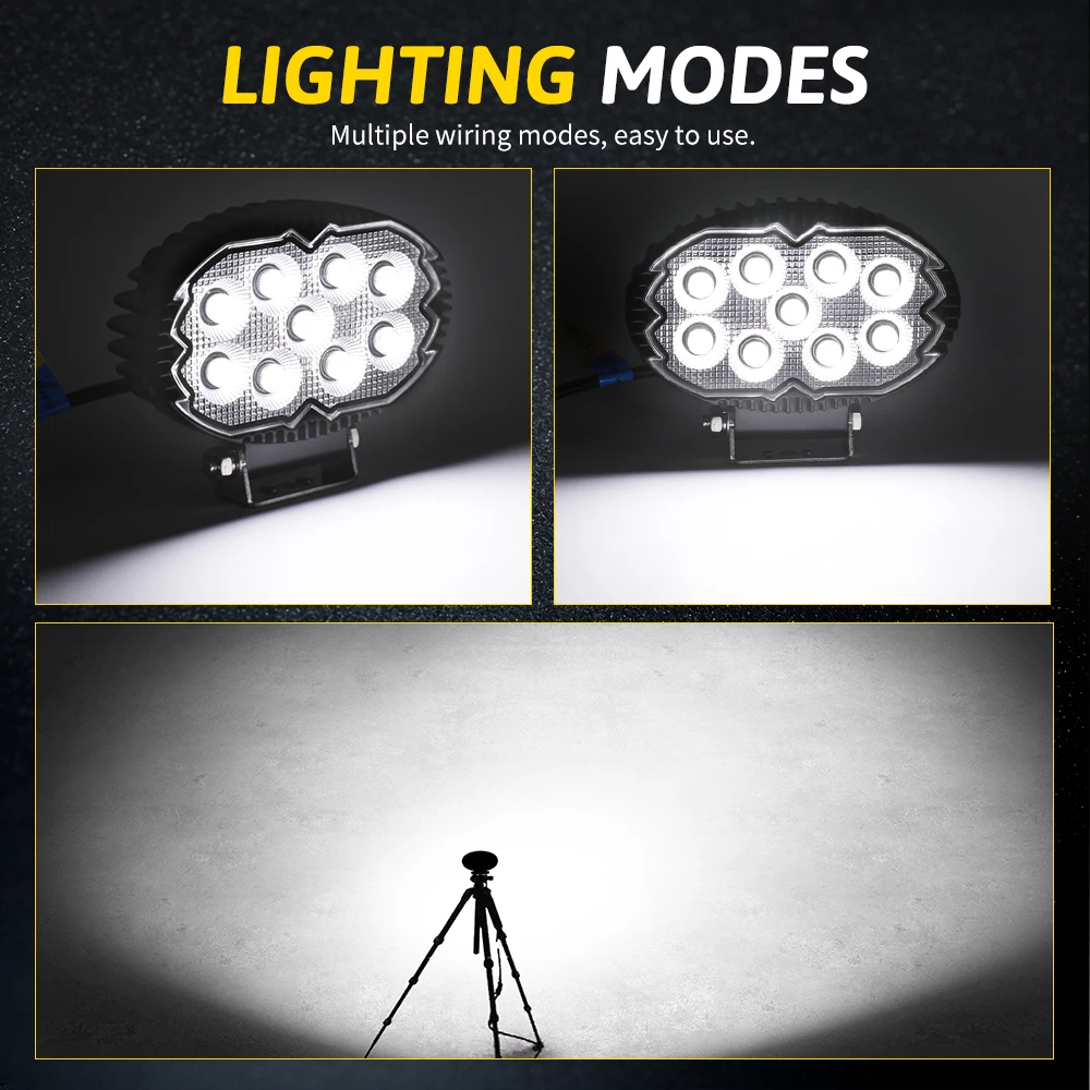 HAOLIDE 6인치 LED 투광등 작업등 LED 스포트라이트 오토바이 오프로드용 ATV 트랙터 자동차 4x4 12V 24V 안개등 IP68