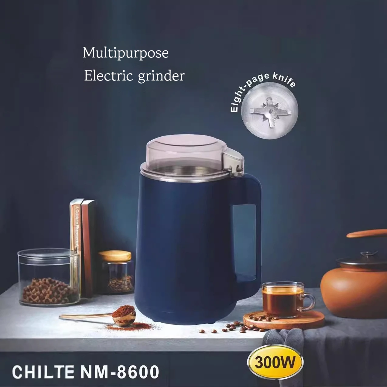 Kitchen grinder stainless steel powder grinder Chinese herbal medicine coffee powder household use