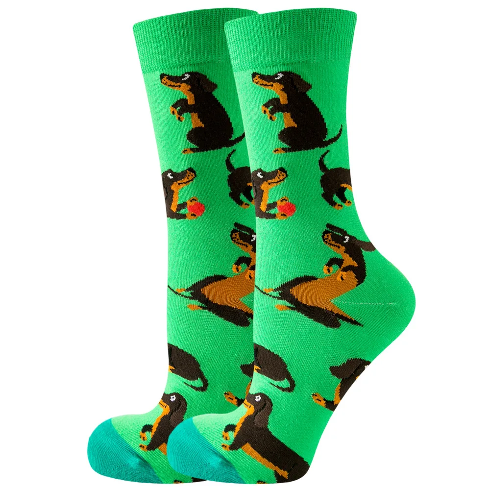 High-Quality Kawaii Cartoon Animal & Fruit Trendy Women's Socks - Harajuku Happy Collection
