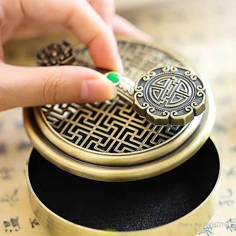 Chinese Style Incense Burner, Alloy Fragrance Stove, Retro Zen Decoration, Creative Craft, Home Indoor, Living Room, Tea Ceremon