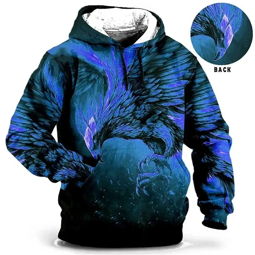 thumbnail image 4 of Sudaderas de moda para hombre, pulóveres casuales, patrón impreso en 3D, sudadera con capucha de tigre y lobo para hombre, ropa de calle de gran tamaño, ropa de otoño para hombre, 4 of 5