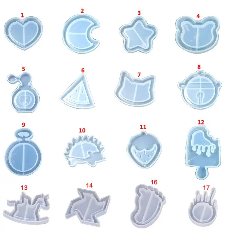 

Animal Fruits Mold Resin Silicone Keychain Mould for DIY Making Craft Jewelry