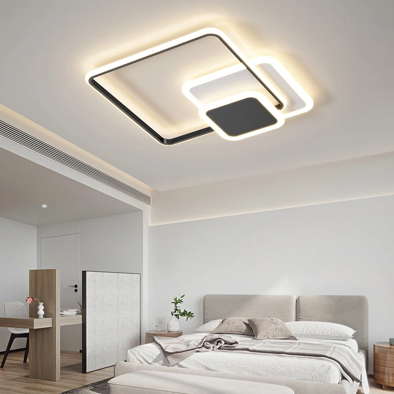 Acrylic Circular Modern LED Chandelier Light Living Dining Room Bedroom Kitchen Indoor Lighting Decor Minimalist Ultrathin Lamps