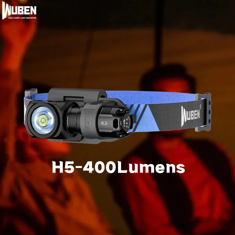 Wuben H5 Led Faro Usb Torcia Ricaricabile Max 400 Lumen