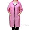 Men's and women's short sleeved thin kitchen waterproof and oil proof cover zippered work clothes aprons coats pet clothes 3