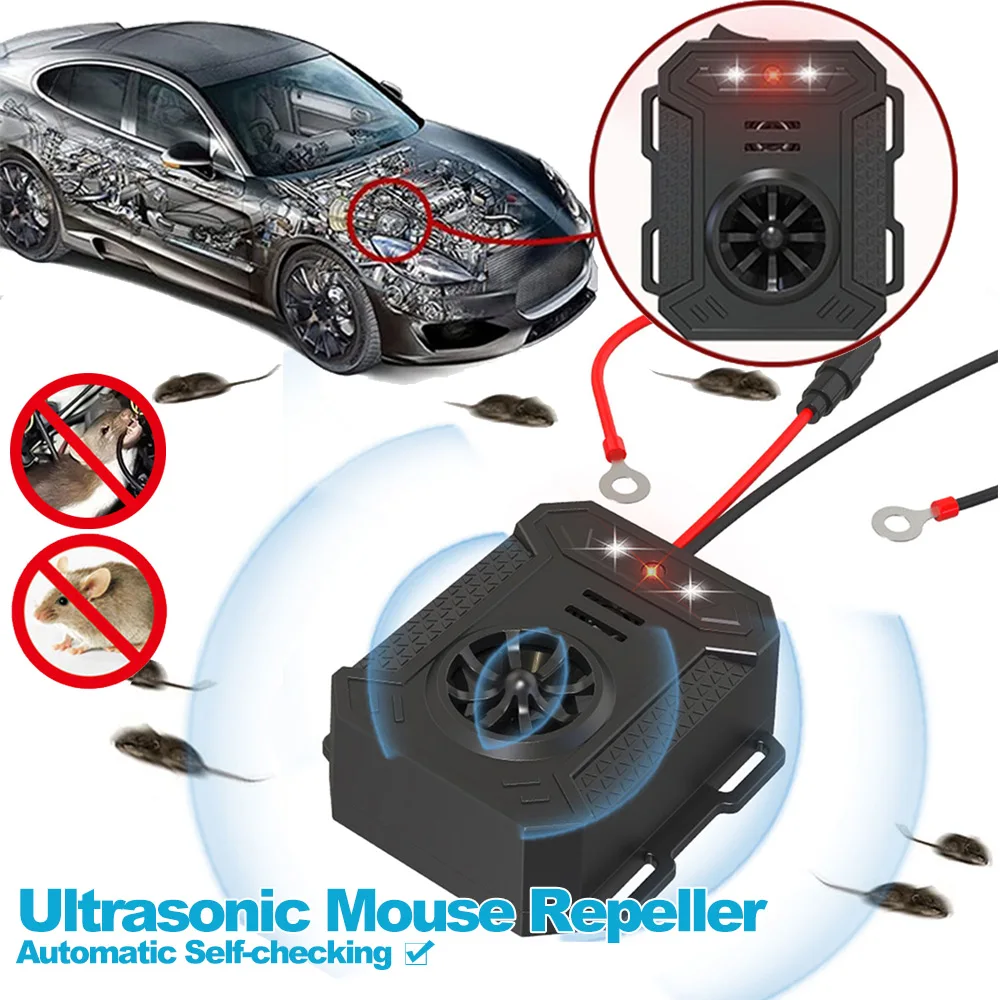 Ultrasonic marten repellent, for cars & other vehicles