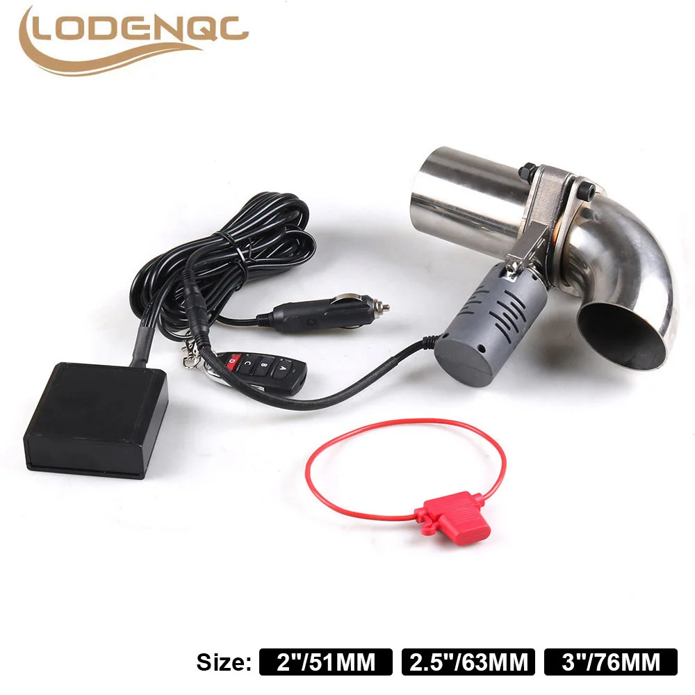 

2/2.5/3 Inch Exhaust Muffler Valve Cutout Kit Electric Exhaust Cutout Pipe Valve Set Automobile Wireless Remote Control Valve
