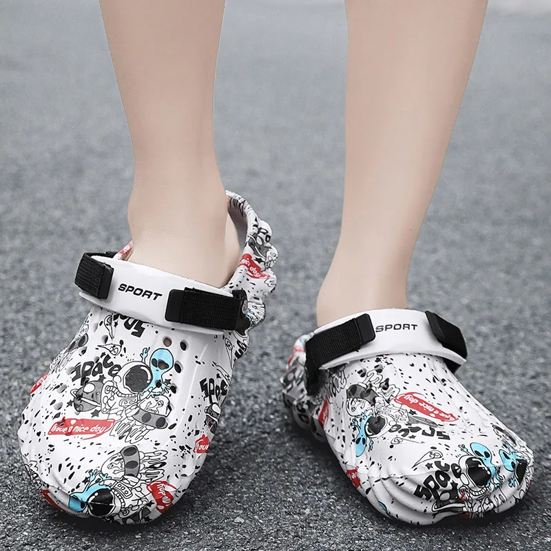 Men's breathable casual sandals summer soft-sole non-slip comfort outdoor beach shoes fashion youth dual-use sports slippers leather sandals sports shoes sports slippers summer sandals