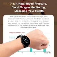 D18 Smart Watch Heart Rate Monitor Men's Women's Smartwatch Round Fitness Digital Watches for Men Women Band Bracelet PK D20 Y68 - Image 3