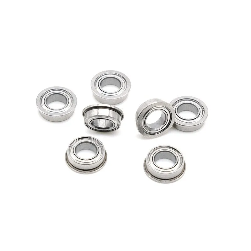 10pcs MF52ZZ-MF148ZZ Miniature Flange Metal Shielded Flanged Bearings