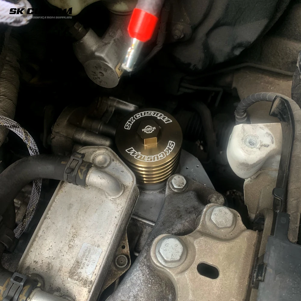 Gearbox Filter Housing SKFor VW Filter housing For Audi DSG 6 Speed Transmission Filter Cover Aluminum Alloy Cover Car Modification DQ250