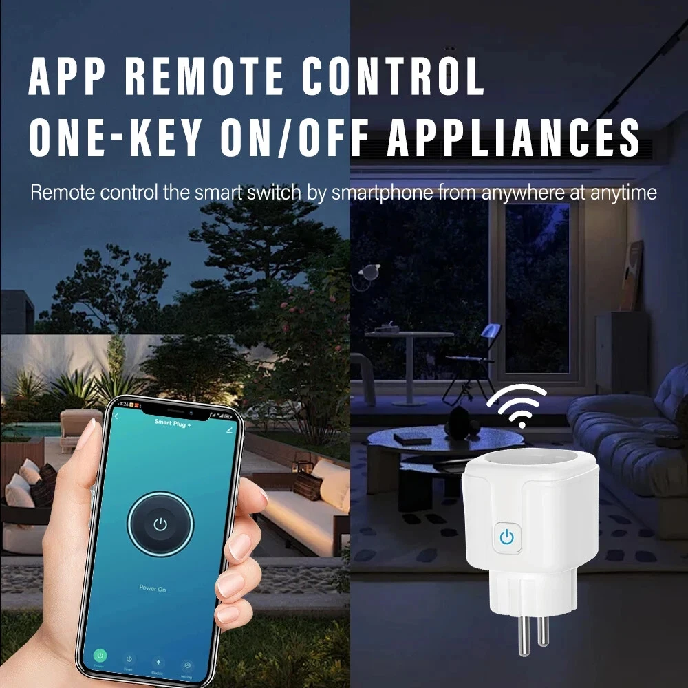 EU Plug Zigbee3.0 or WIFI adapters Smart Sockets With Power Monitor Wireless App Voice Remote Control works with Tuya Smart life 5