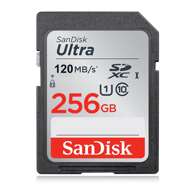 100% Original SANDISK SD Card 32GB 64GB 128GB 256GB Memory Card U1/U3 CLASS 10 UHS-I Card For 4k video reecording Camera best memory card Memory Cards