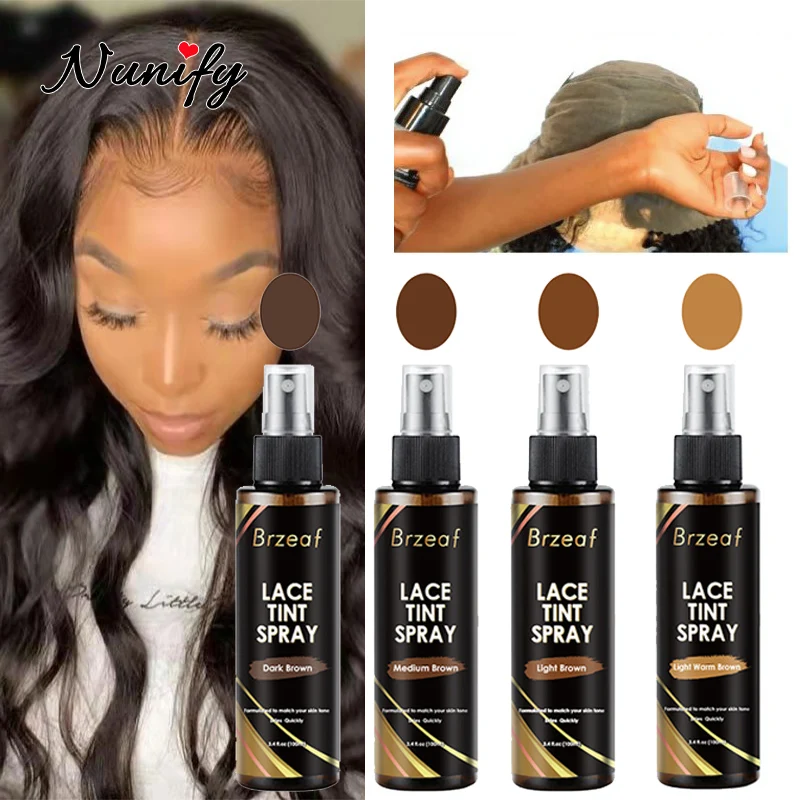 Waterproof Lace Wig Glue For Lace Front Wig+ Wax Stick For Wig + Lace Tint  Spray