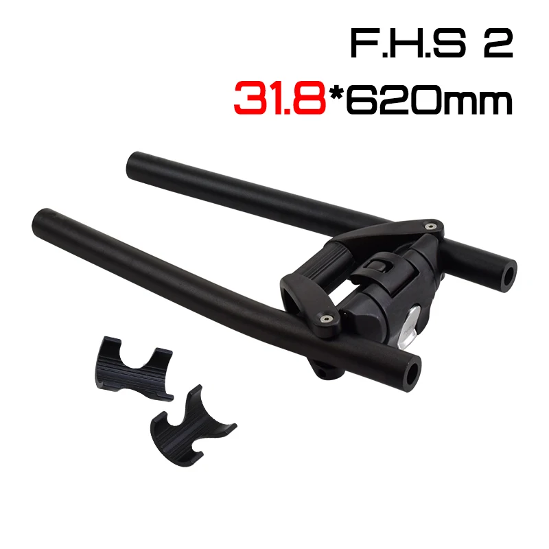 Foldable Handlebar For Electric Scooter Quick Release Folding Bar 620mm/680mm Length Straight Bicycle Handlebar for MTB