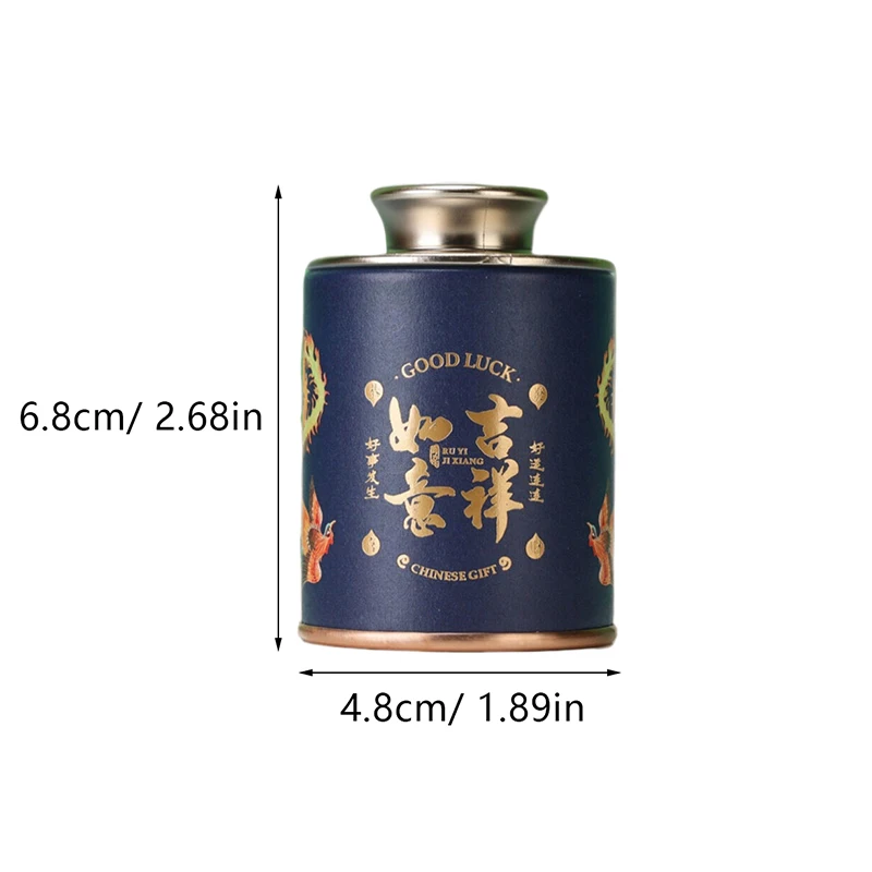 1Pcs Mini Tea Canister With Lid Candy Tins Matcha Container Sugar Coffee Caddy Storage Retro Tea Kettle Retro Can Jar Conta