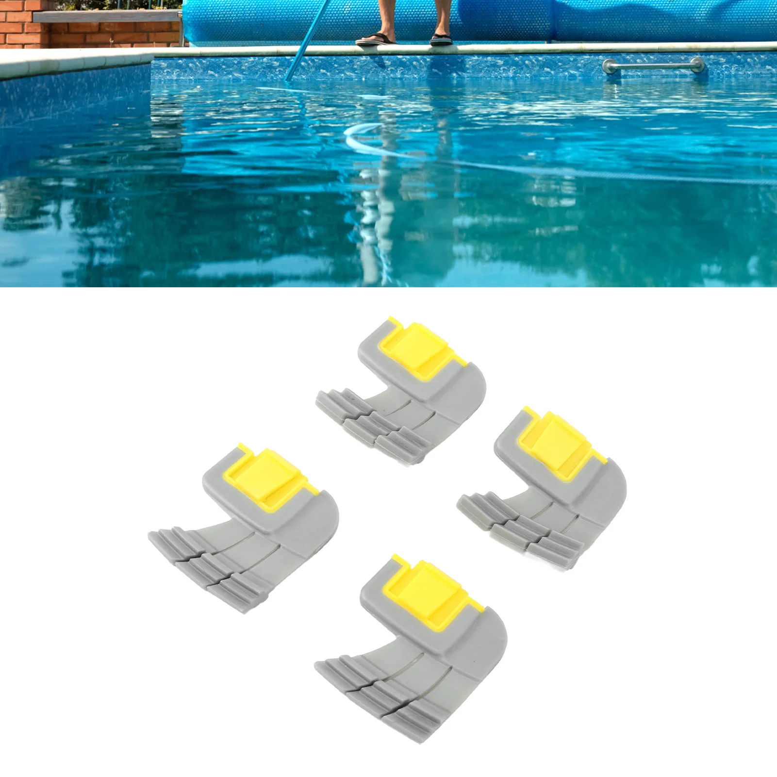 4pcs Cyclonic Scrubbing Brushes Plastic Rubber Cyclonic Brush Replacement Parts for Zodiac MX8 Mx6 Cleaner R0714400 6