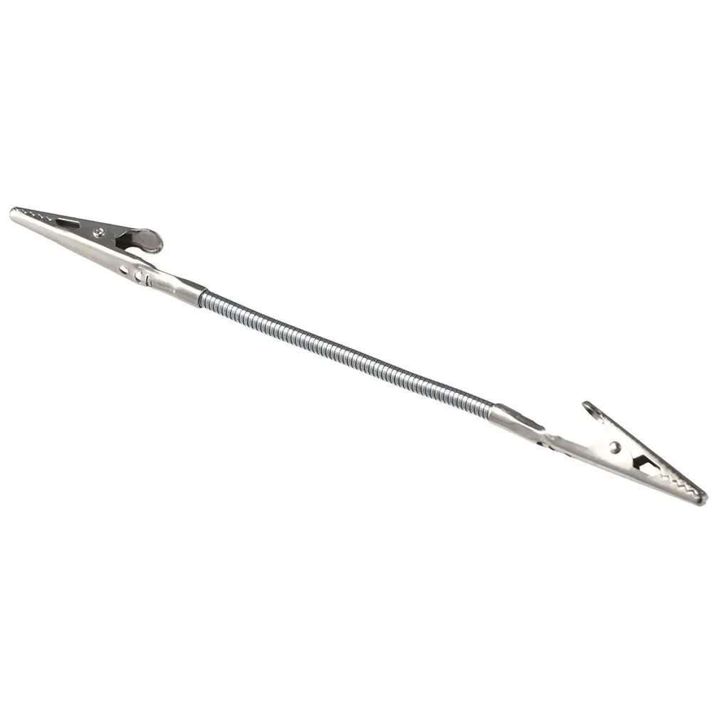 High Quality 7 Inch Long-Tailed Double Alligator Clip Silver Metal Wire Alligator Clamp Note Holder Craft Decoration Accessories