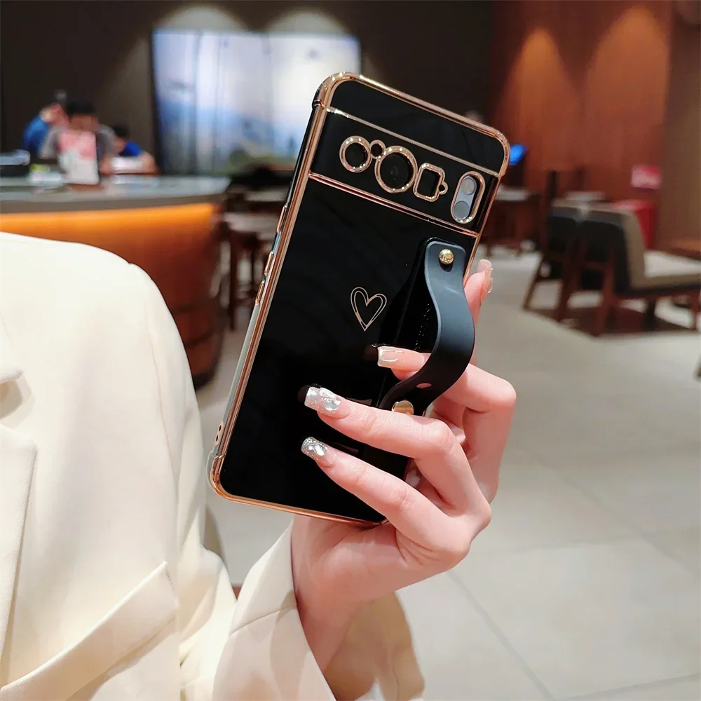 Charming Love Heart Shockproof Case with Stand Holder and Airbag Cushioning