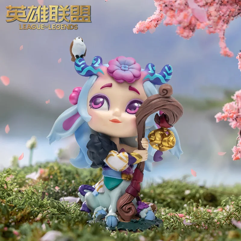 

In Stock Original League of Legends The Bashful Bloom Lillia Figure Spirit Blossom Model Game Around Collectible Boxed Toy Gift