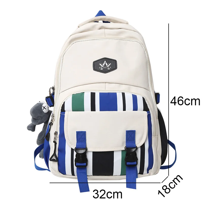 Ladies Men High Capacity School Bag Male Women College Backpack Fashion Girl Boy Laptop Harajuku Backpack Female Travel Book Bag