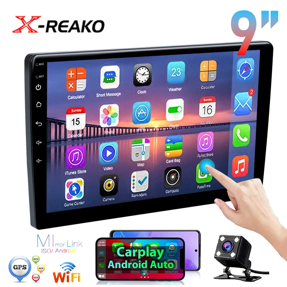

REAKOSOUND Car Radio GPS 2 din Android 11 Auto Carplay Universal 9" For Volkswagen Nissan Hyundai Toyota Multimedia Player
