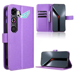Elegant Leather Flip Wallet Case with Magnetic Closure for Nubia Neo 5 Pro (Purple)