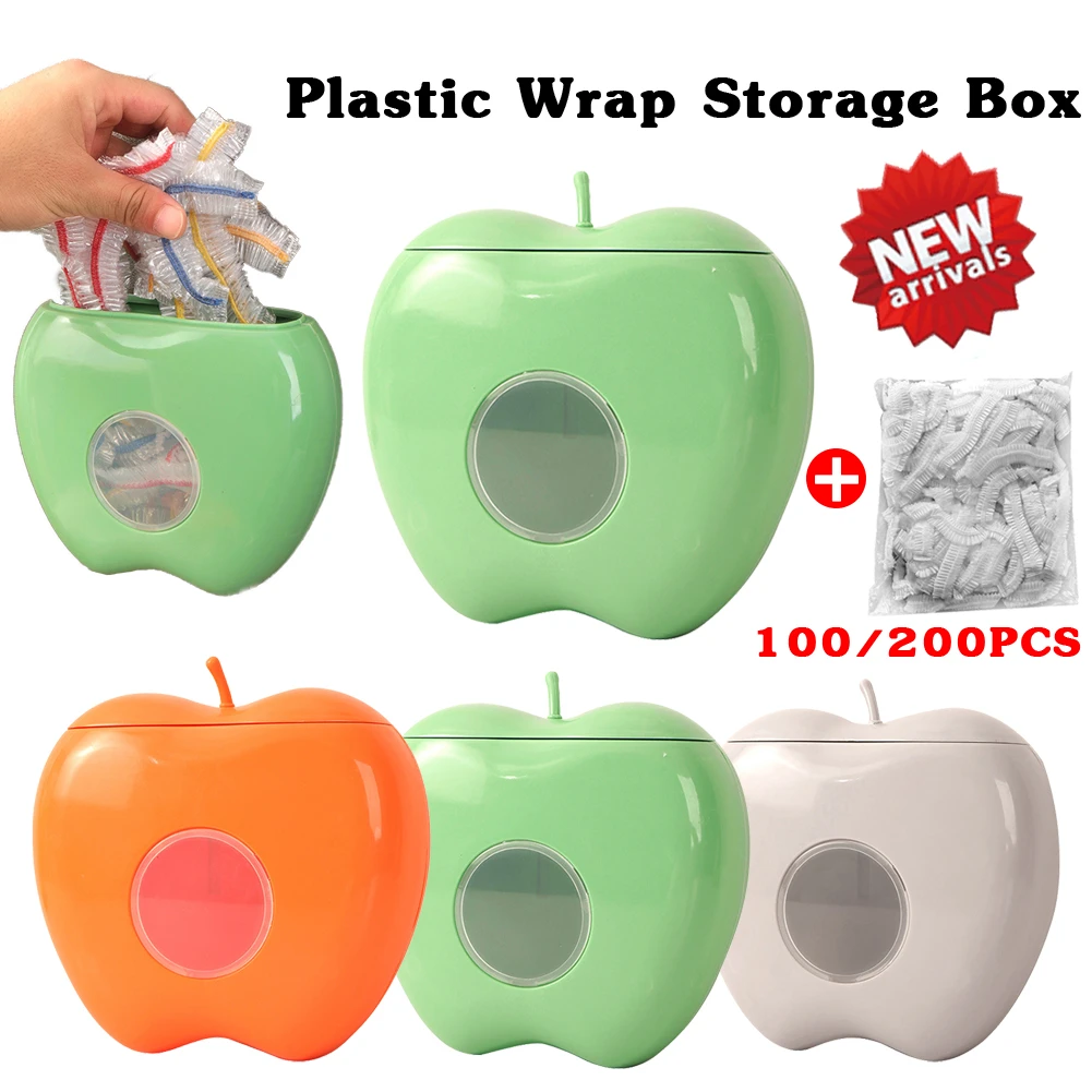 Plastic Wrap Storage Box Cling Film Organization Wall mounted Dustproof