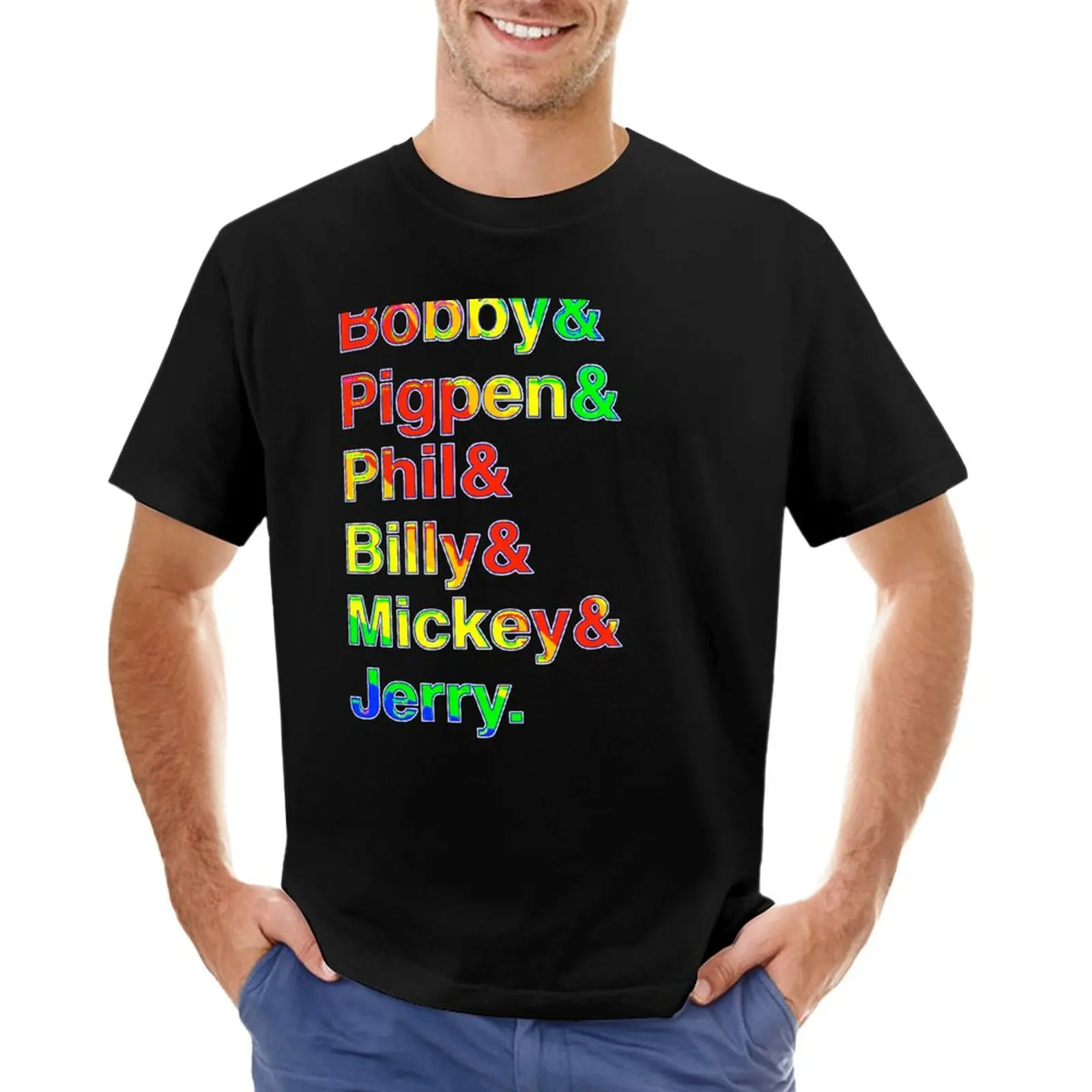 

Grateful Dead '69 Rainbow T-Shirt vintage clothes tees black t shirt quick drying shirt designer t shirt men