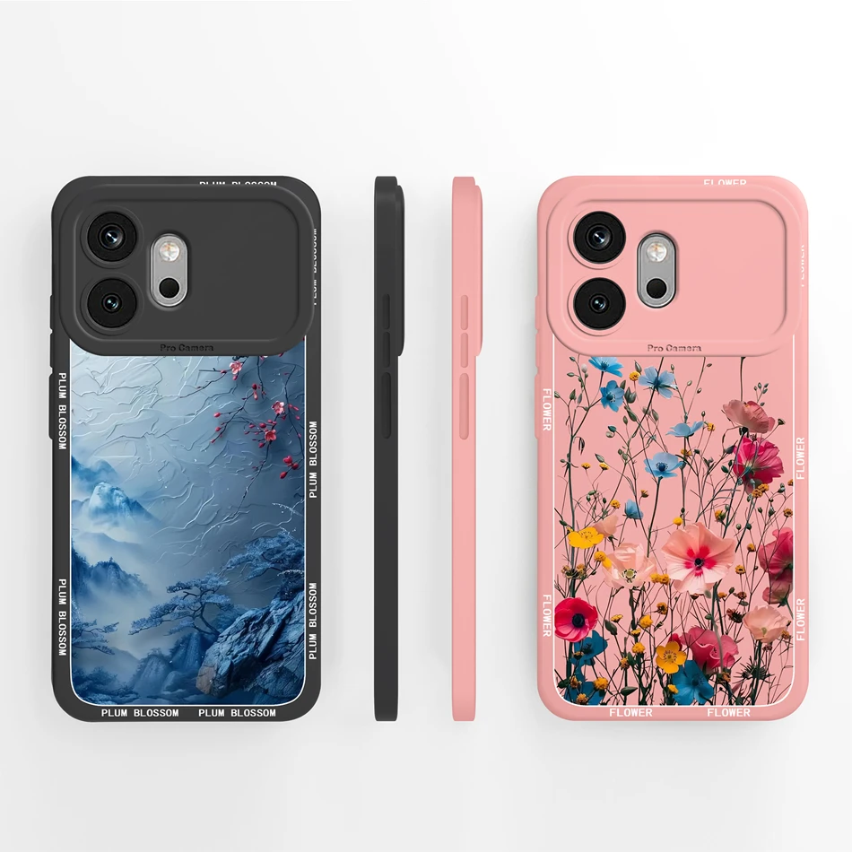 Candy Painted Soft Liquid Silicone Lightweight Phone Case with Lens Protection