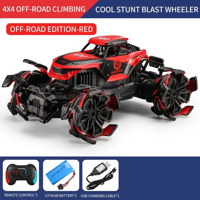 2022 NEW HOT Bigfoot Monster Automobile Electric Toy Remote Control Drift Car 2.4GHz 4WD Drive Off-Road Rotation Gift for Kids