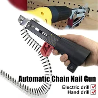 Electric Drill Chain Nail Gun Converter Cordless Power Drill Attachment Woodworking Tools for Wall Wood Board Ceiling Collating 1