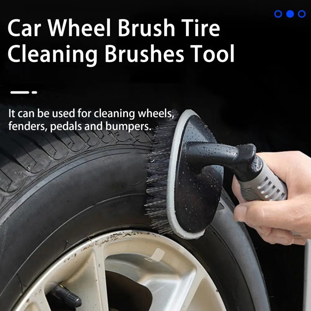 

Car Wash Cleaning Brush T/Straight Shape Car Wheel Cleaner Brush Tire Rim Cleaning Tool Car Beauty Supplies