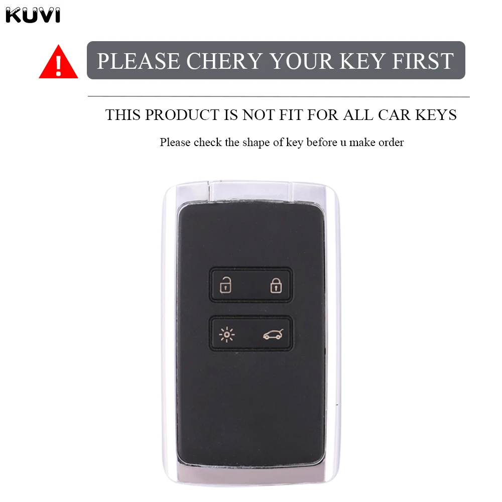 TPU Car Key Case For Renault Captur Megane Talisman Espace Clio Zoe Koleos Scenic 4 Arkana Dacia Sandero Card