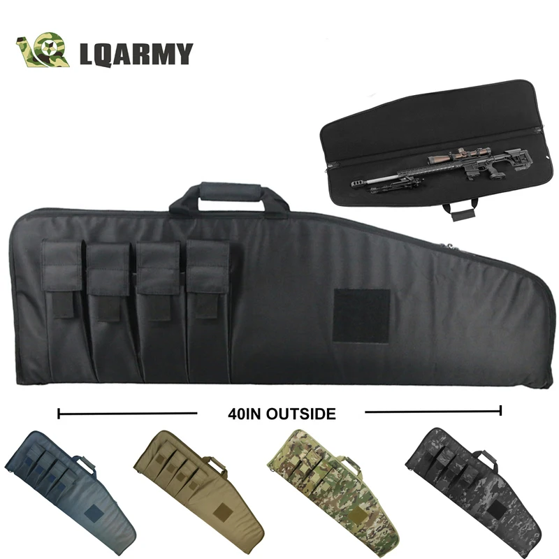 40inch 101cm Soft Rifle Case Padded Gun Cases Tactical Bags Outdoor Sports  Cases Carbine Padded Cases with 4 Pockets