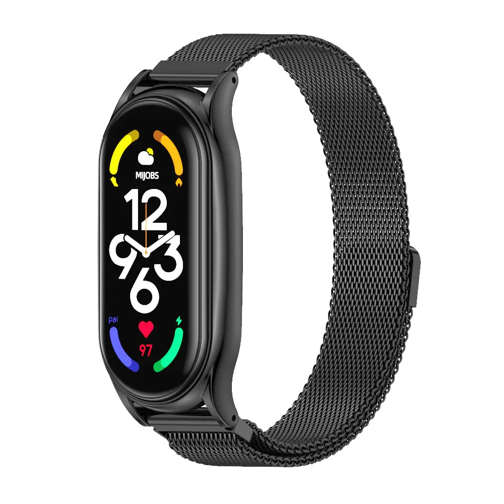 Elegant Stainless Steel Metal Strap Bracelet