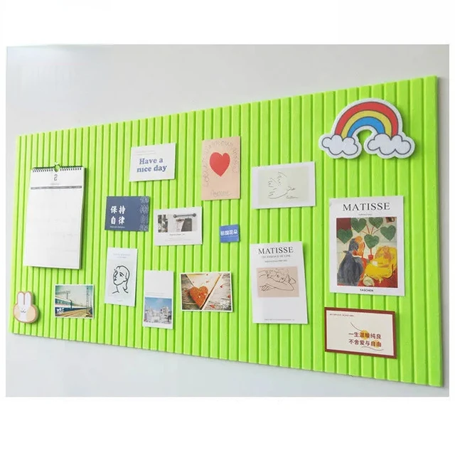 1 Pc Colorful Wall Tiles Memo Felt Board For Wall Stickers Home