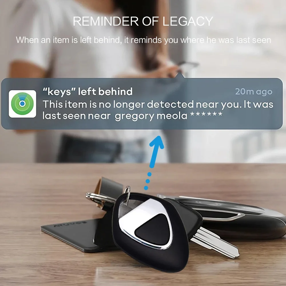 STOENGO Locator Anti Lost Tracker GPS Locator Key Finder Anti Lose Tracker Item Locator Key Chain Locator Anti Lost Locator Works With Apple Find My App Tracker For Lost Keys Bags Wallets Luggage Only For IOS