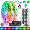 LED Strip Lights RGB 5050 LED Strips Remote Controller Color Changing Tape Light DC 12V Per Meter For Bedroom Room Kitchen Bar 1
