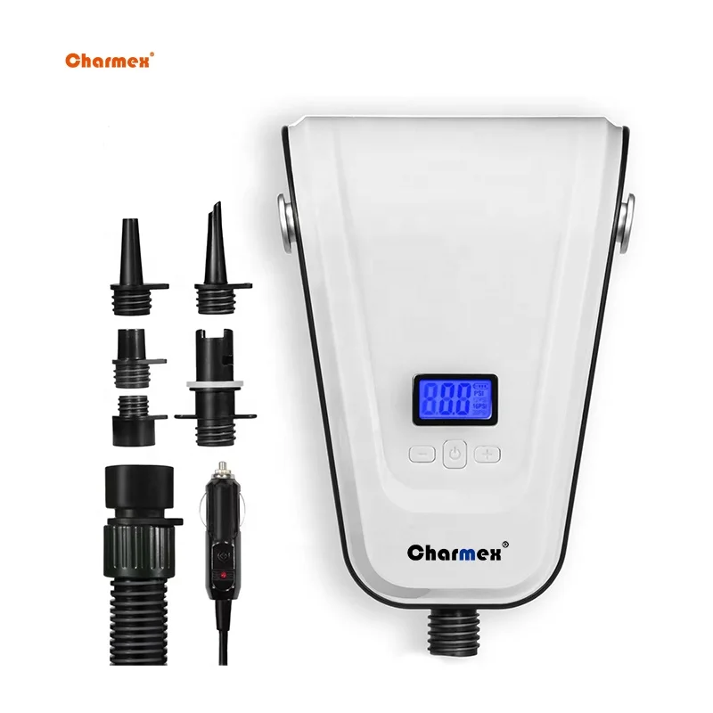 

Sup Pump AV220V/DC12V Air Pump 7500mAh MAX 20PSI Air Inflator for Stand Up Paddle Board Inflatable Tent Air Mattresses