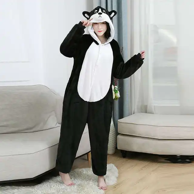 Costume pyjama panda 7-9 ans - Animaux - Décoration-Fête