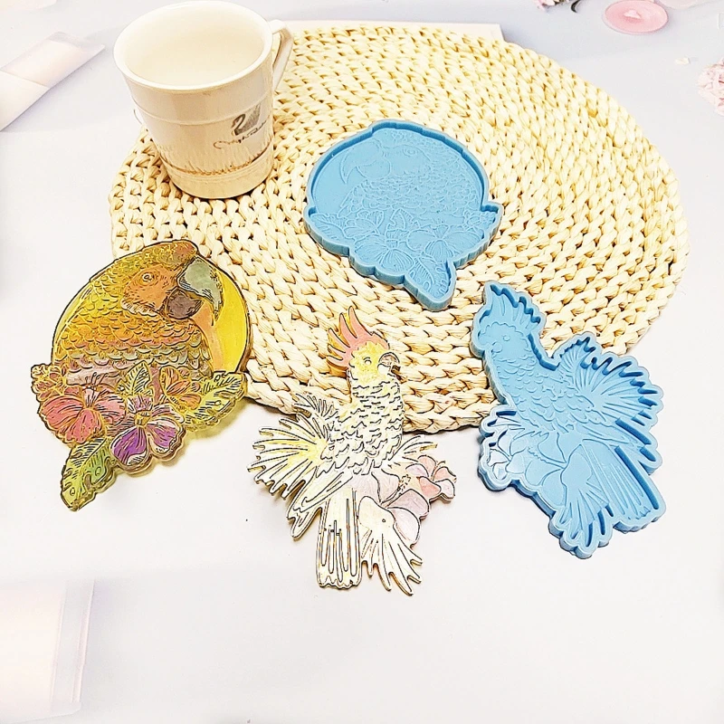 

Silicone Mould Tray Eagle Coasters Resin Moulds Crafts Kit Decor for DIY Art
