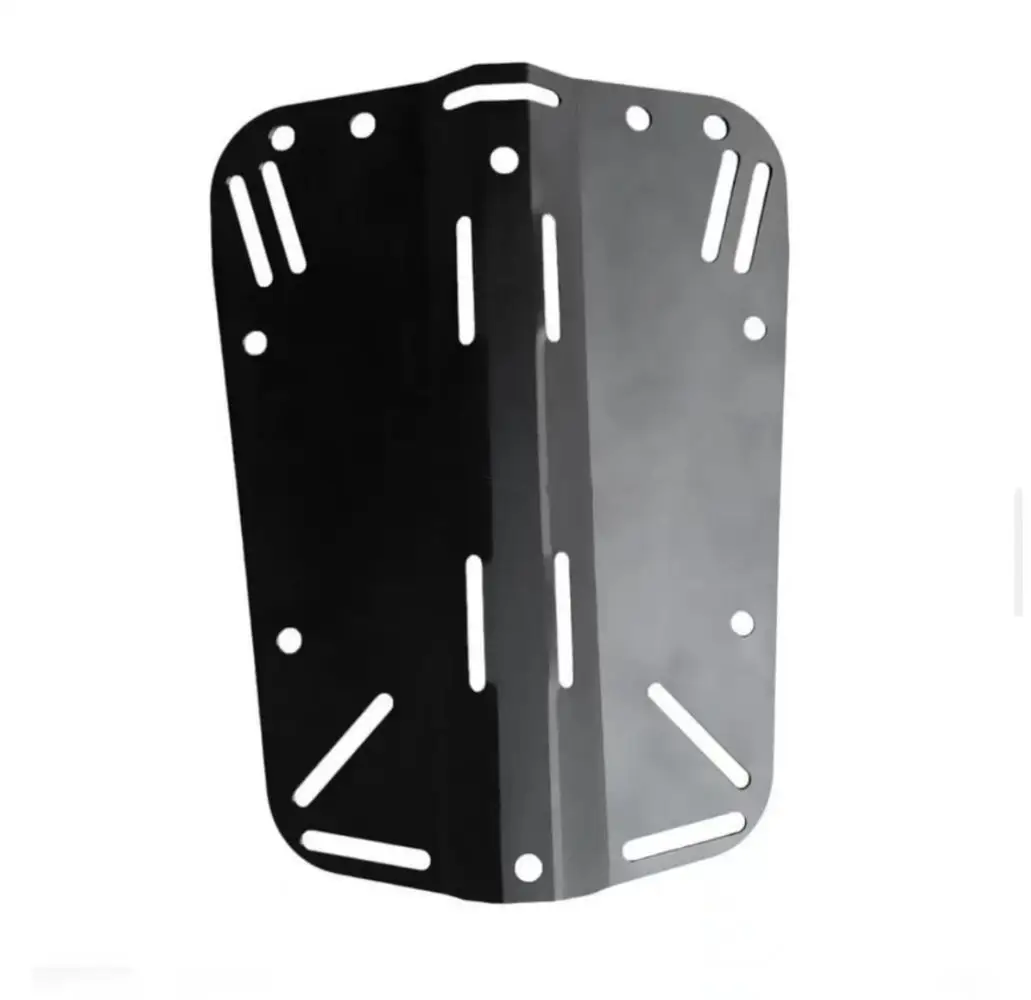 Black Aluminum Diving Single Tank Adapter Scuba Diving BCD Backplate Set Back Flight