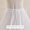 6-Hoops Underskirt Women Petticoat Wedding Dress Pleated Crinoline White a Line Floor Length Under Skirt Cancan Pettidresses 6