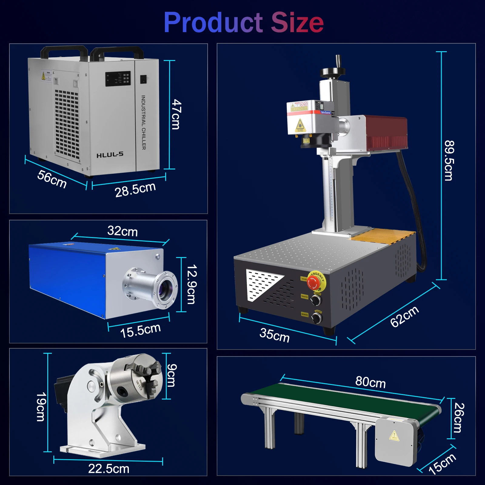 【EU/MX】5W CRS wassergekühlte UV-Laserbeschriftungsmaschine und Förderband UV-visuelle Lasergravurmaschine APP-Markierung Batch-Markierung – Detail 16