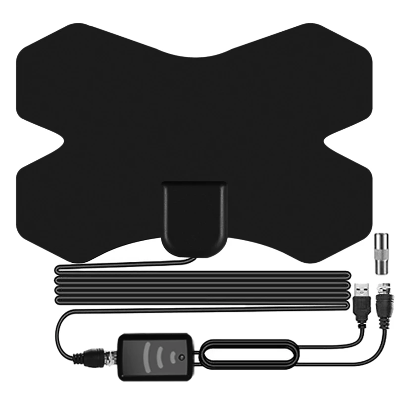 

TV Antenna Indoor Amplification Hd Digital Tv Antenna Support 4K 1080P + Signal Booster Support All TV