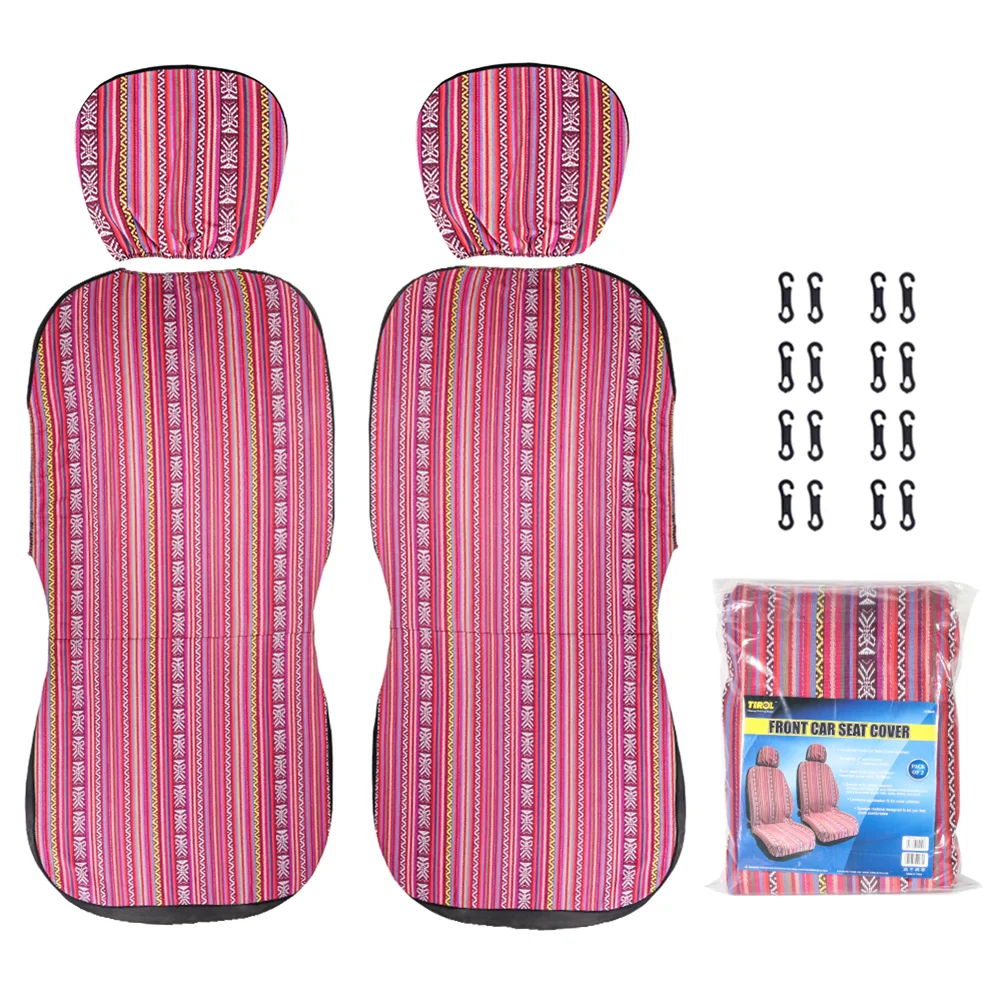 

4 Pcs Ethnic Style Car Seat Cover Auto Cat Mat Universal Cushion for Piece Set Seats